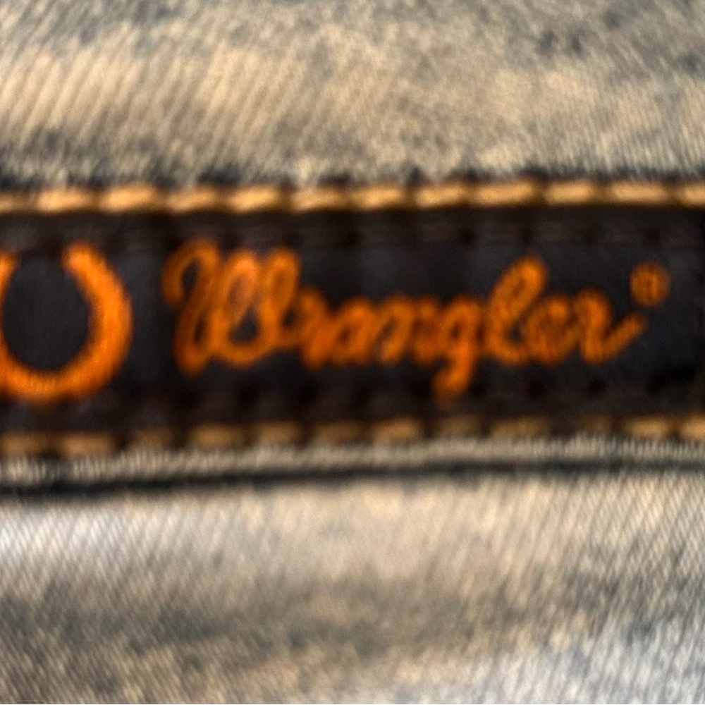 Wrangler Q Baby Low Rise Light Blue Boot Cut Jeans Size 31x33 - Picture 4 of 5